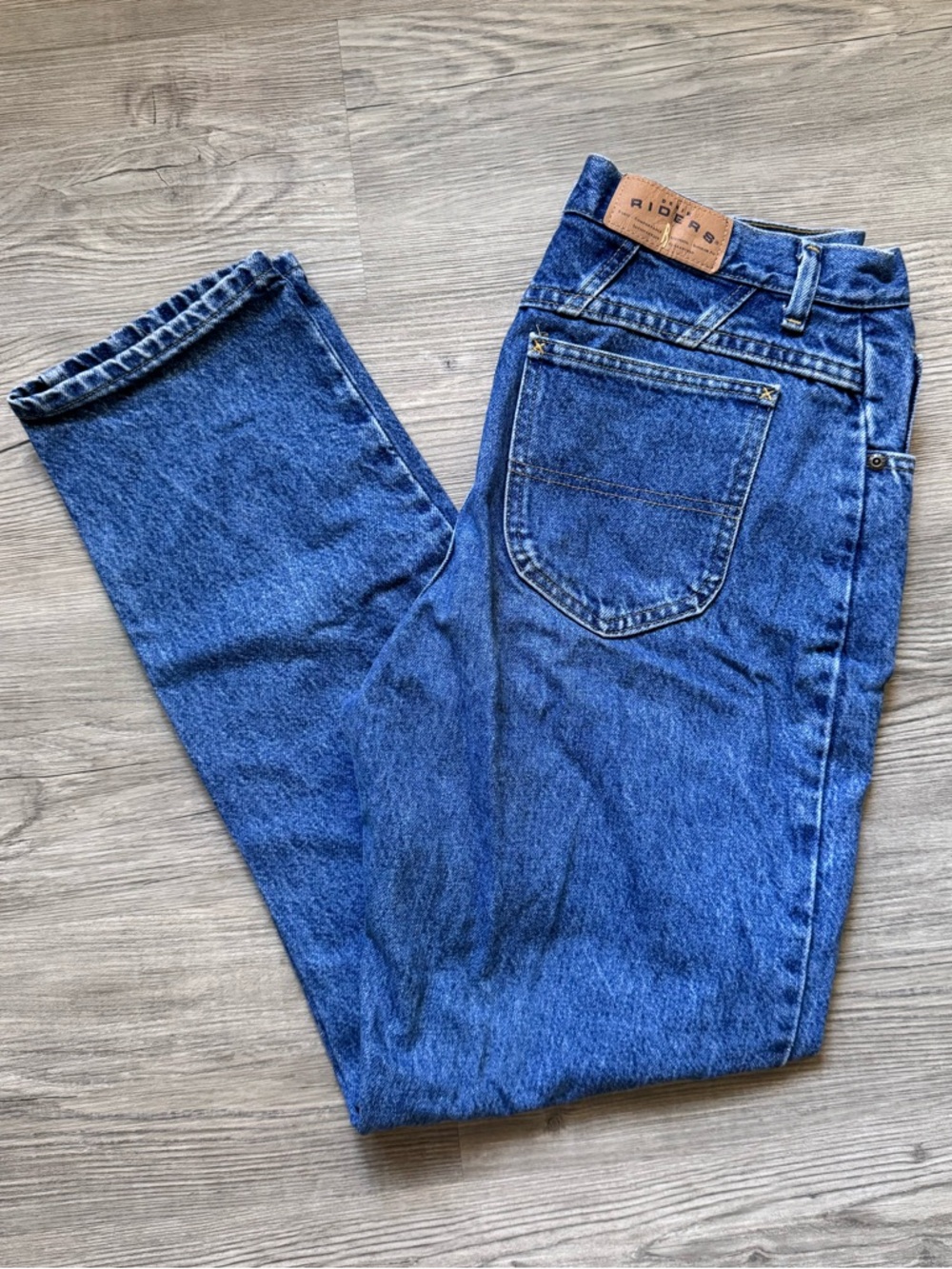 Riders Classic Blue Jeans Retro Vintage Mom Jeans 1990s 90s High Waisted